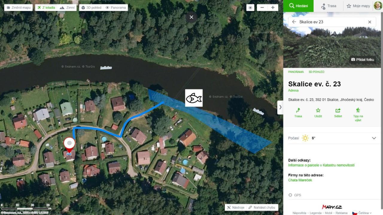 Chata Mareček - v lesní osadě u řeky Lužnice Skalice Exteriér fotografie