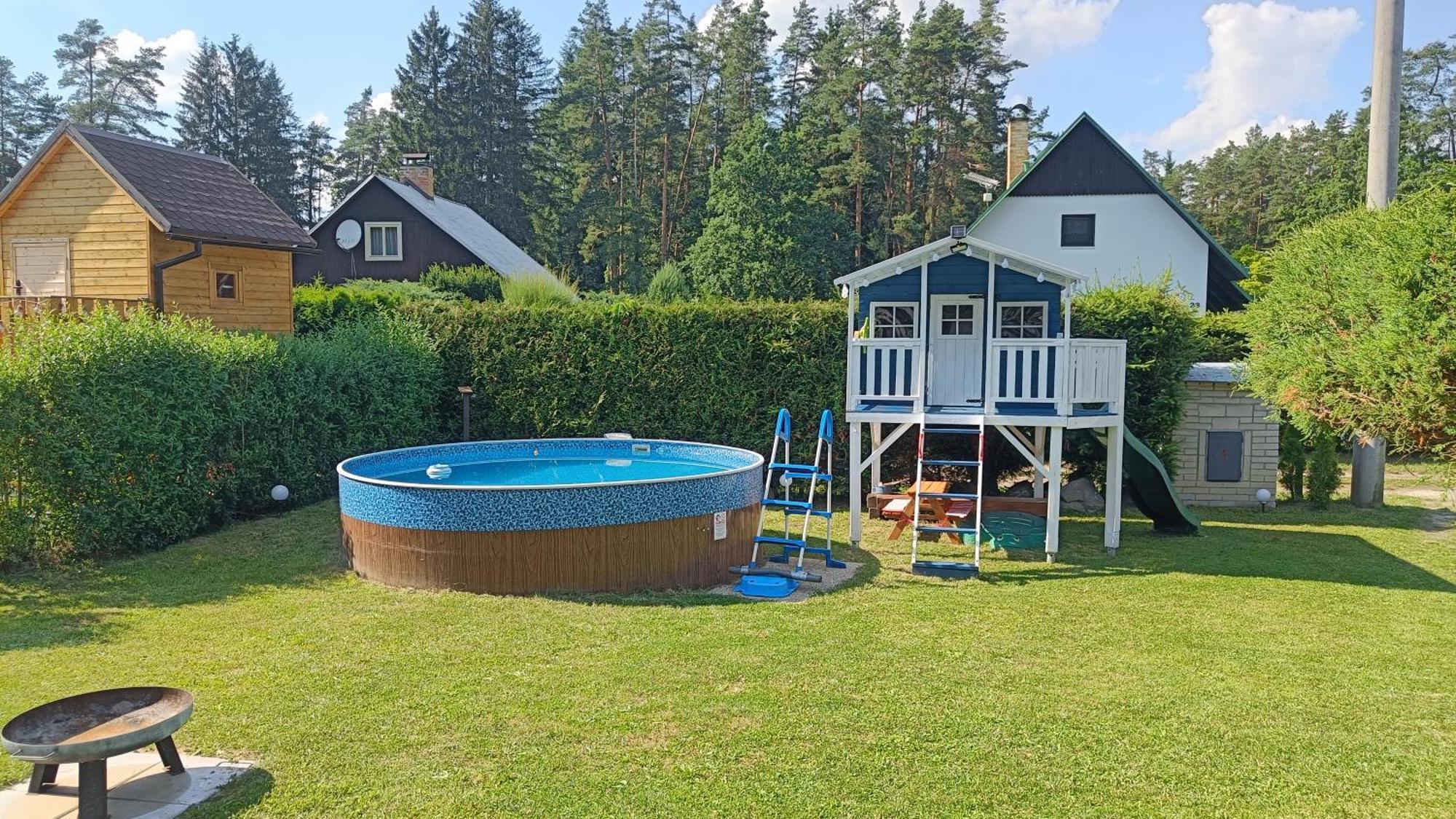 Chata Mareček - v lesní osadě u řeky Lužnice Skalice Exteriér fotografie